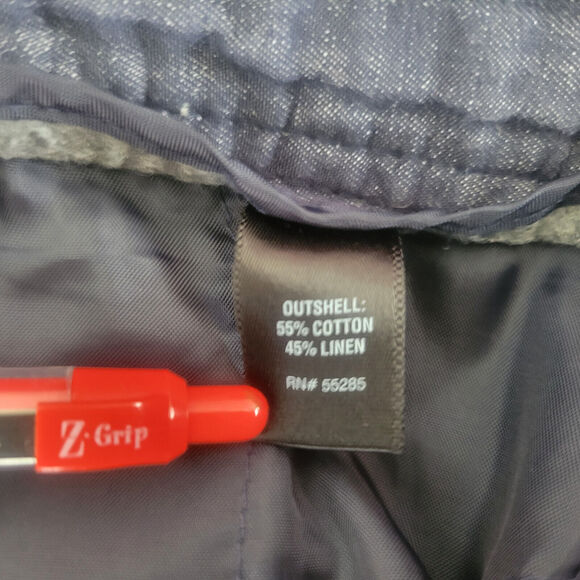 Express Design Studio Shorts Womens 4‎ Blue Cotton Linen Blend Mid Rise - Picture 8 of 13